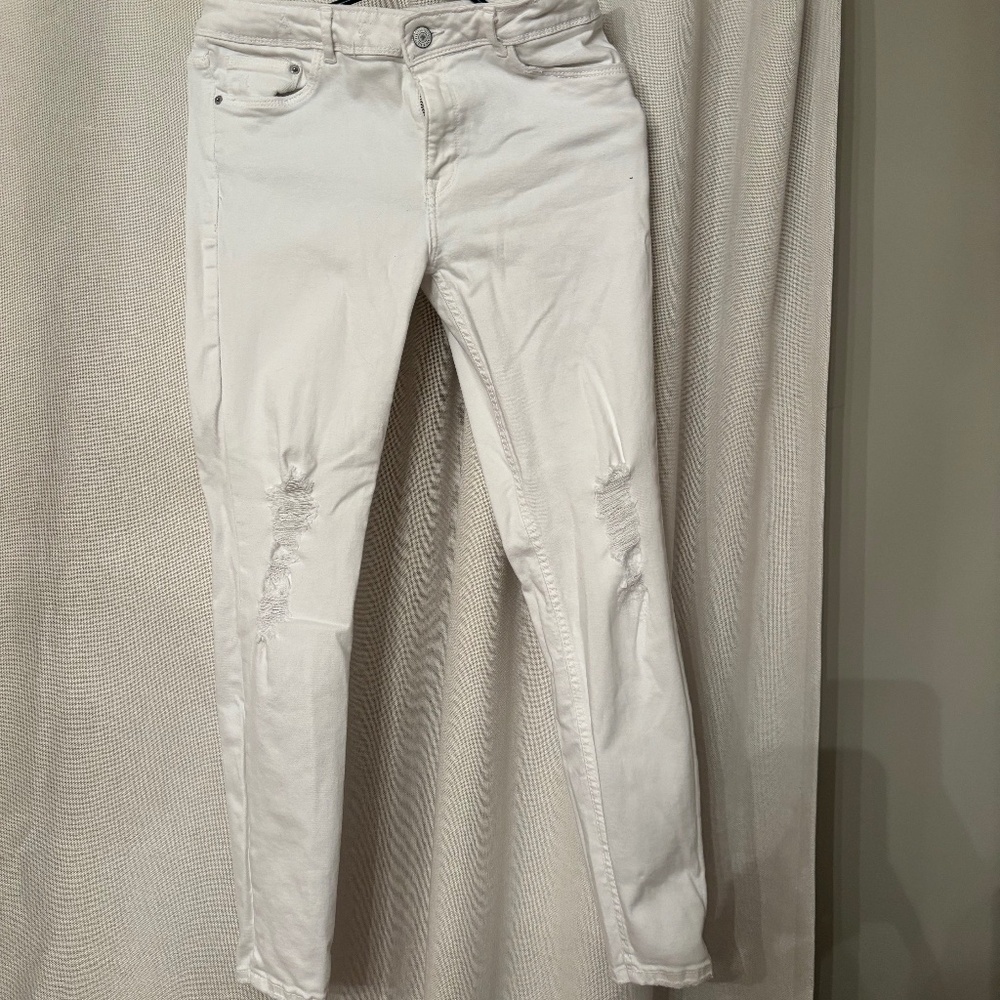 Zara white jeans